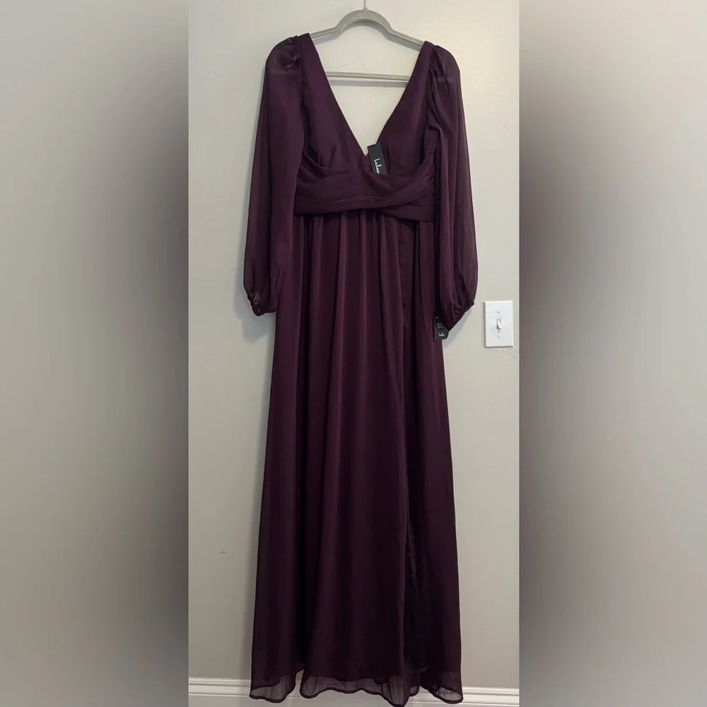 NWT Lulus Long Sleeve Maxi Dress - Picture 2 of 8
